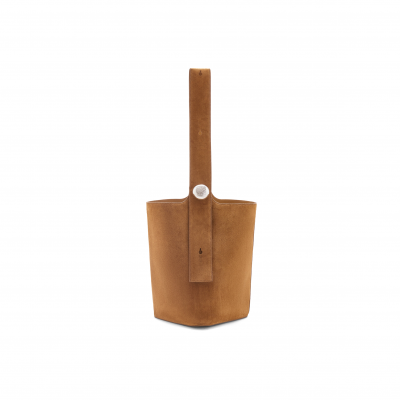 LOEWE LARGE PEBBLE BUCKET BAG IN SUEDE CALFSKIN BANBBBHX01 (33*28*28cm)