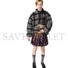 MIU MIU CHECKED TEDDY ZIPPER JACKET MJL042 MIU MIU CHECKED TEDDY ZIPPER JACKET MJL042