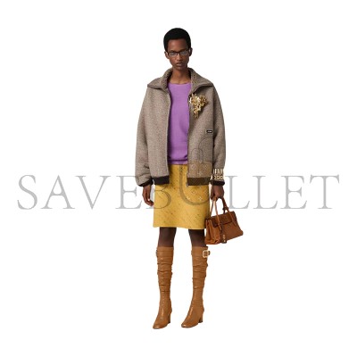 MIU MIU COTTON FLEECE ZIPPER BLOUSON JACKET ML1369 MIU MIU COTTON FLEECE ZIPPER BLOUSON JACKET ML1369