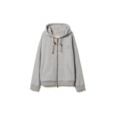 MIU MIU COTTON FLEECE SWEATSHIRT MJL023