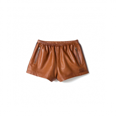 MIU MIU NAPPA LEATHER SHORTS MPP410