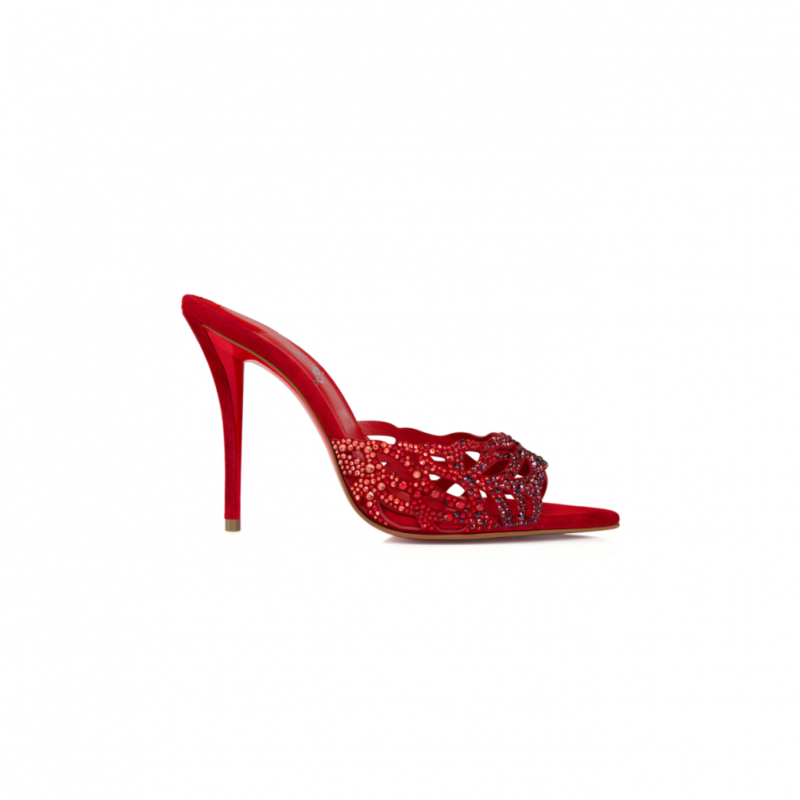 CHRISTIAN LOUBOUTIN LASERA STRASS MULE 100 MM MULES 3250730R856 CHRISTIAN LOUBOUTIN LASERA STRASS MULE 100 MM MULES 3250730R856