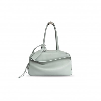 BALENCIAGA WOMEN'S CARRIE BOWLING BAG MEDIUM 8264252ABNP1108 (35.8*18.7*16.5cm)