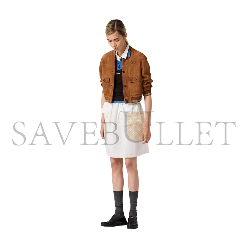 MIU MIU SUEDE BLOUSON JACKET MPV996 MIU MIU SUEDE BLOUSON JACKET MPV996