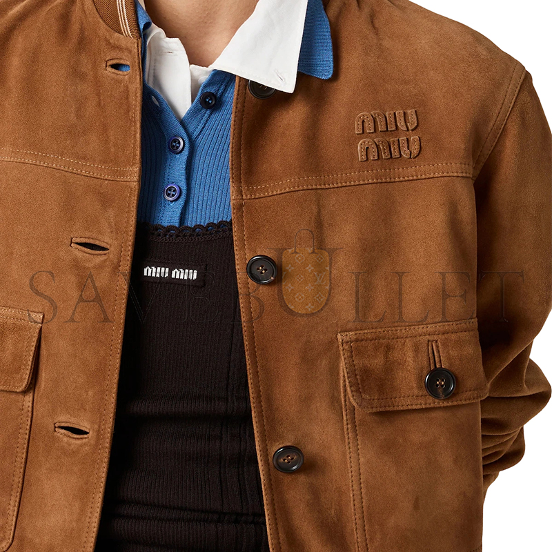 MIU MIU SUEDE BLOUSON JACKET MPV996 MIU MIU SUEDE BLOUSON JACKET MPV996