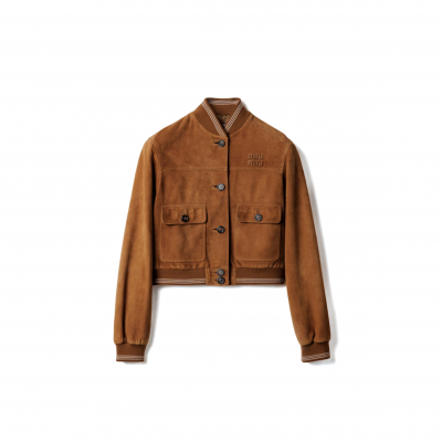 MIU MIU SUEDE BLOUSON JACKET MPV996