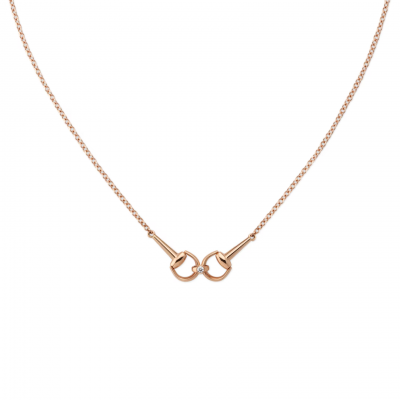 GUCCI HORSEBIT DIAMOND CHAIN NECKLACE 796833