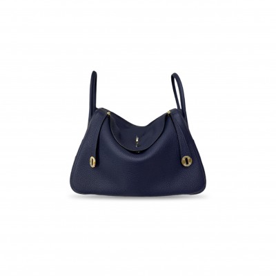 HERMES LINDY 34 BAG IN EVERCOLOR CALFSKIN WITH GOLD (34*23*17cm)  