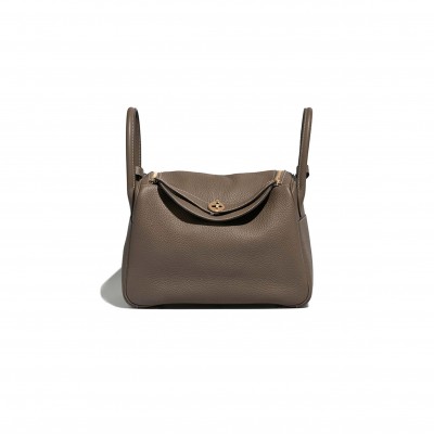 HERMÈS LINDY 30 CLEMENCE ETOUPE BAG (30*19*16cm) 