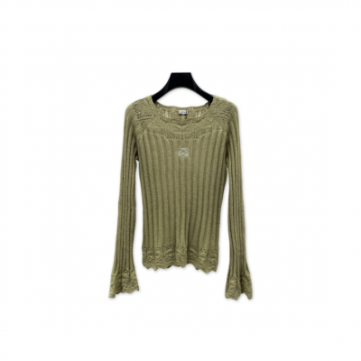 LOEWE OPENWORK KNIT LONG SLEEVE