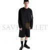 PRADA COTTON FLEECE AND RE-NYLON SWEATSHIRT UJL03C PRADA COTTON FLEECE AND RE-NYLON SWEATSHIRT UJL03C