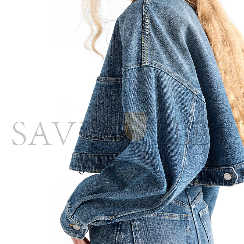 PRADA CROPPED DENIM JACKET GFB327 PRADA CROPPED DENIM JACKET GFB327