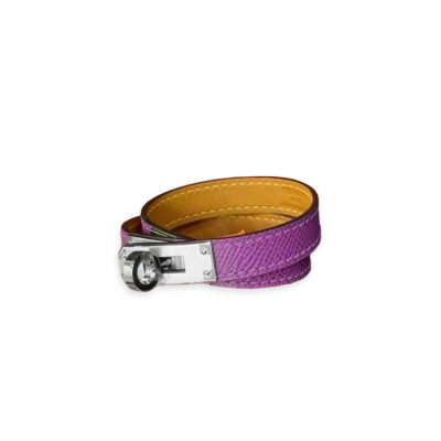 HERMES KELLY DOUBLE TOUR BRACELET EPSOM ANEMONE HERMES KELLY DOUBLE TOUR BRACELET EPSOM ANEMONE