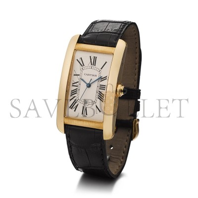 CARTIER TANK AMÉRICAINE REFERENCE 1740 A YELLOW GOLD WRISTWATCH WITH DATE WGTA0041 CARTIER TANK AMÉRICAINE REFERENCE 1740 A YELLOW GOLD WRISTWATCH WITH DATE WGTA0041