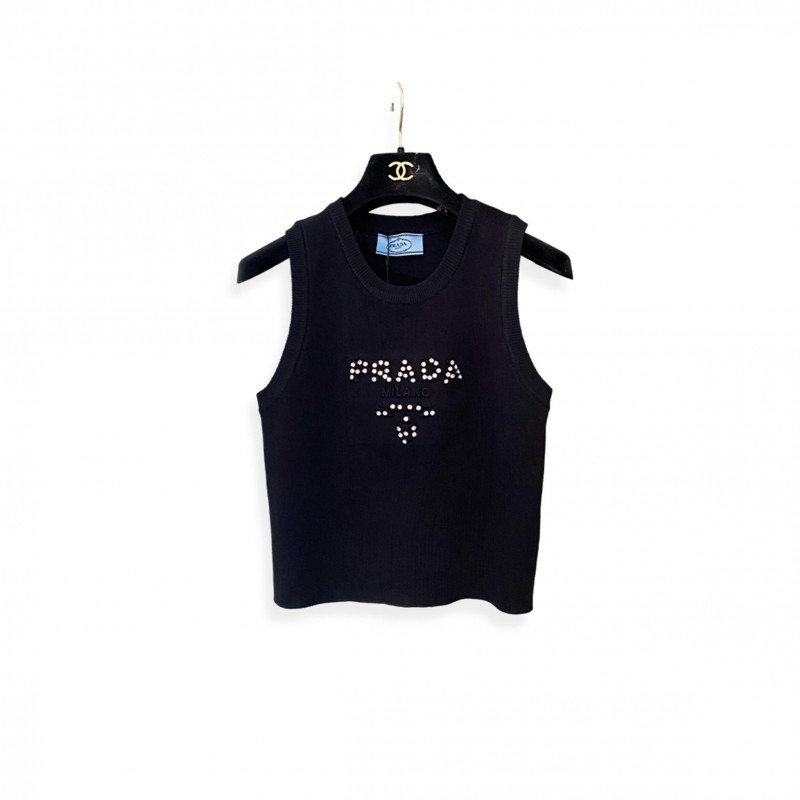 PRADA WOMENS O-NECK SLEEVELESS 