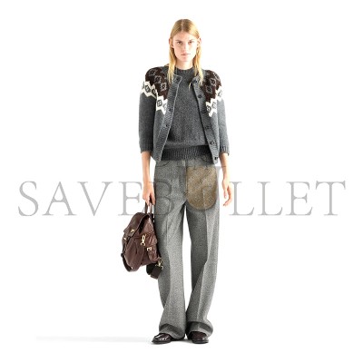 PRADA WOOL AND CASHMERE CARDIGAN P25O13 PRADA WOOL AND CASHMERE CARDIGAN P25O13
