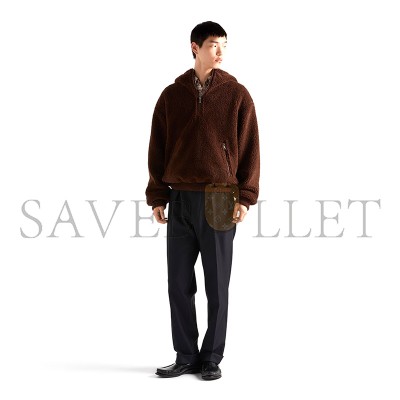 PRADA WOOL BLEND HOODIE SGC970 PRADA WOOL BLEND HOODIE SGC970