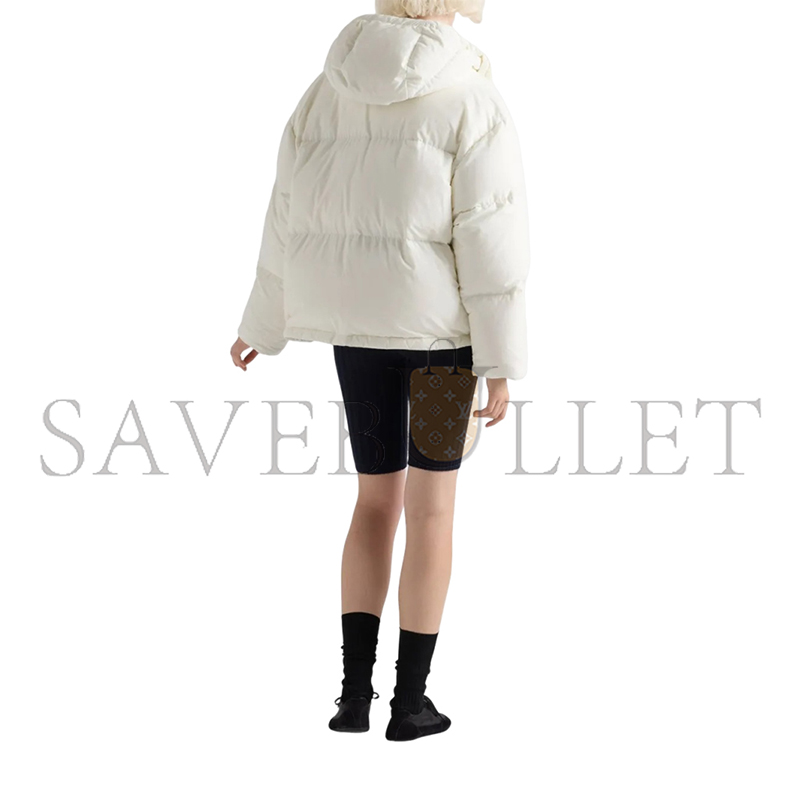 PRADA MEDIUM-WEIGHT HOODED SOFT FABRIC DOWN JACKET 292290 PRADA MEDIUM-WEIGHT HOODED SOFT FABRIC DOWN JACKET 292290