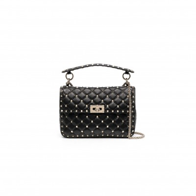 VALENTINO GARAVANI ROCKSTUD SPIKE MEDIUM SHOULDER BAG (23*16*10cm) 