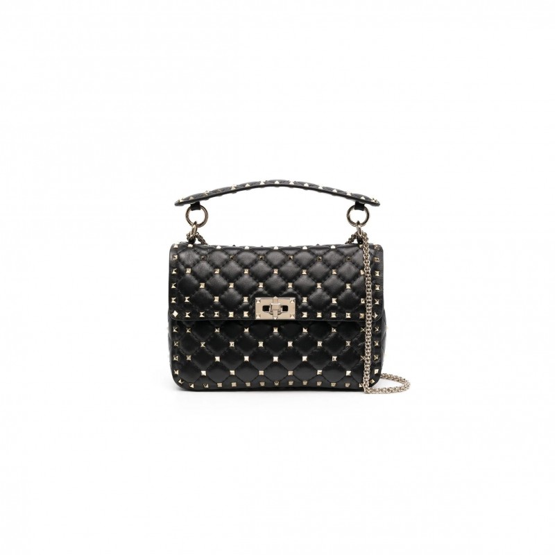 VALENTINO GARAVANI ROCKSTUD SPIKE MEDIUM SHOULDER BAG (23*16*10cm) 