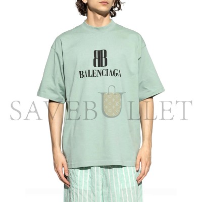 BALENCIAGA NANO BB COTTON T-SHIRT 764235TSVU4 BALENCIAGA NANO BB COTTON T-SHIRT 764235TSVU4