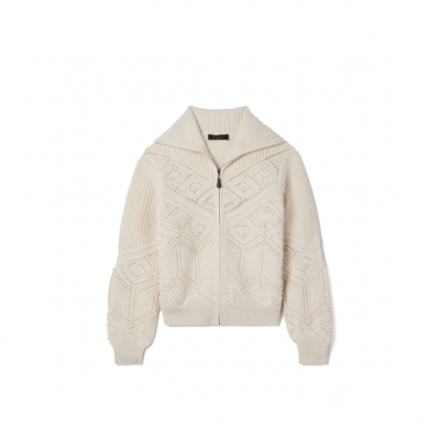 LORO PIANA CASHMERE ZIP-UP CARDIGAN FAQ0958