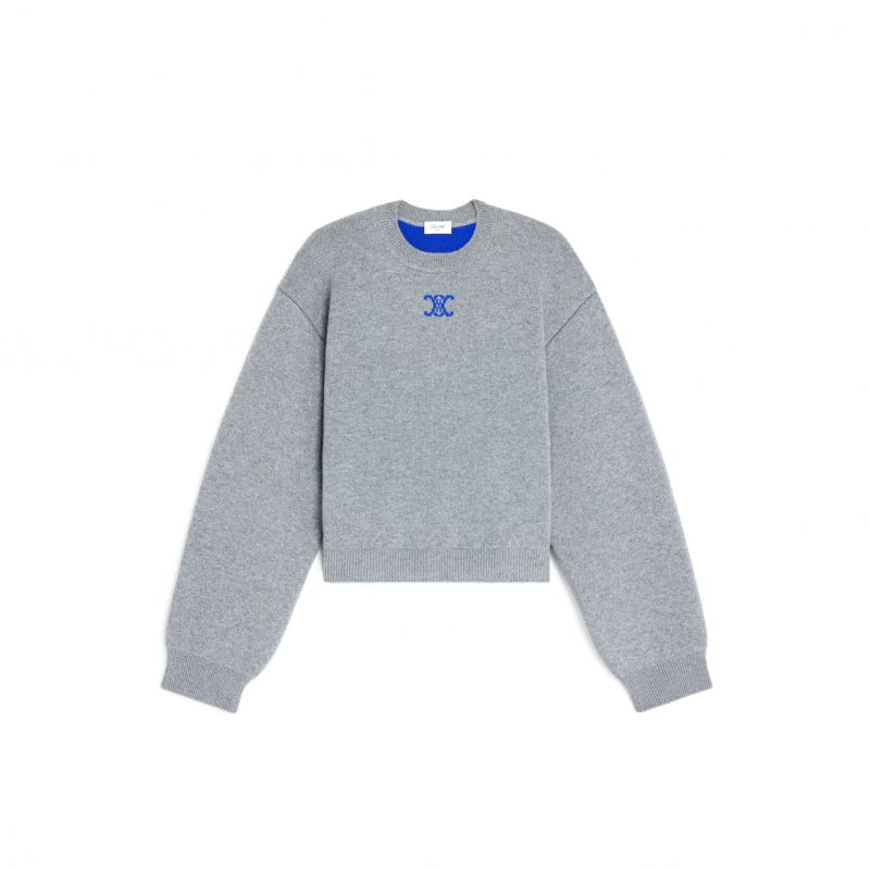 CELINE CREWNECK SWEATER IN CASHMERE RY0M40X73.10DU CELINE CREWNECK SWEATER IN CASHMERE RY0M40X73.10DU