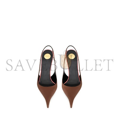 YSL DEROCHE SLINGBACK PUMPS IN SATIN CREPE 8591049QNAG2621 YSL DEROCHE SLINGBACK PUMPS IN SATIN CREPE 8591049QNAG2621