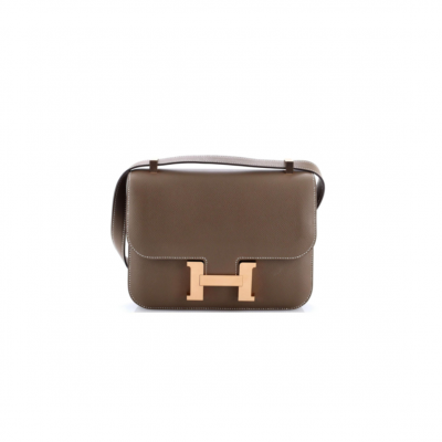 HERMES MASTER 24 CONSTANCE NM BAG EPSOM ETOUPE GOLD HARDWARE (24*17*5cm)