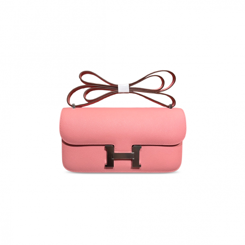 HERMES CONSTANCE ELAN EPSOM ROSE CONFETTI PALLADIUM HARDWARE (26*16*6cm)