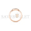 MESSIKA MOVE UNO HALF PAVÉ RING PINK GOLD DIAMOND RING 04705-PG MESSIKA MOVE UNO HALF PAVÉ RING PINK GOLD DIAMOND RING 04705-PG