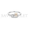 MESSIKA MOVE UNO HALF PAVÉ RING WHITE GOLD DIAMOND RING 04705-WG MESSIKA MOVE UNO HALF PAVÉ RING WHITE GOLD DIAMOND RING 04705-WG