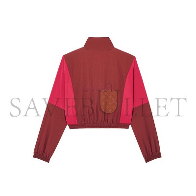 YSL CASSANDRE CROPPED WINDBREAKER IN NYLON FAILLE 860671Y6J186167 YSL CASSANDRE CROPPED WINDBREAKER IN NYLON FAILLE 860671Y6J186167
