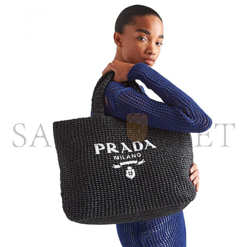 PRADA CROCHET TOTE BAG 1BG392 (40*34*16cm) PRADA CROCHET TOTE BAG 1BG392 (40*34*16cm)