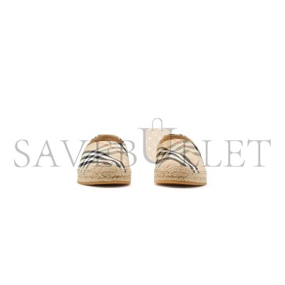 BURBERRY CHECK MEWS ESPADRILLES 81091801 BURBERRY CHECK MEWS ESPADRILLES 81091801