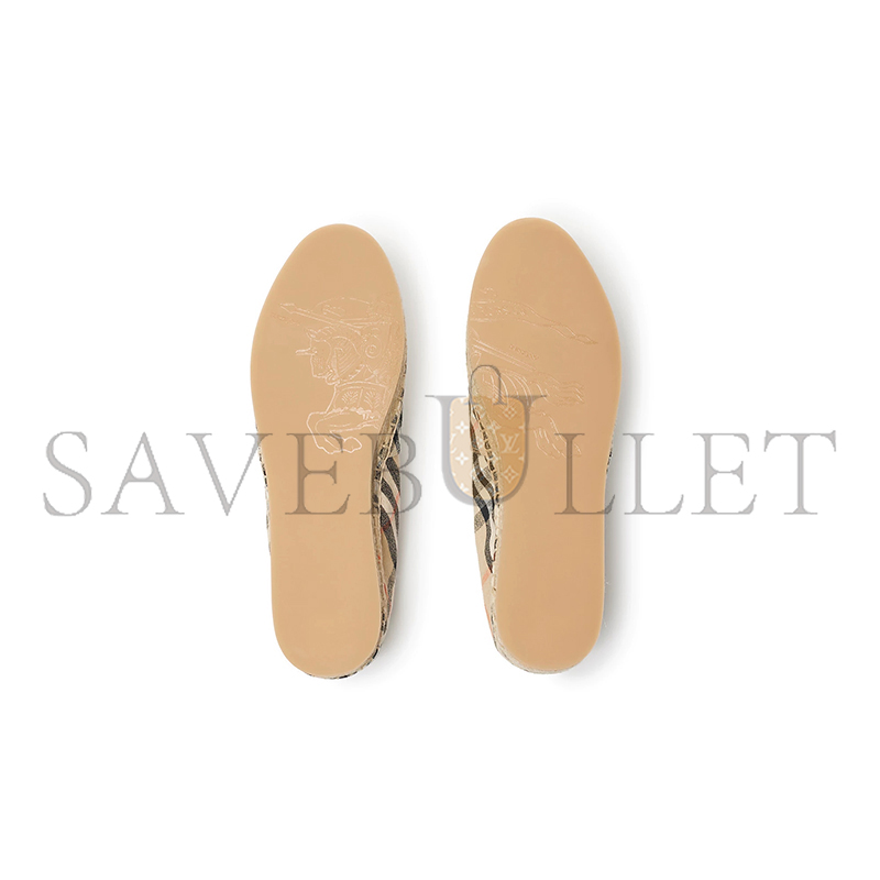 BURBERRY CHECK MEWS ESPADRILLES 81091801 BURBERRY CHECK MEWS ESPADRILLES 81091801
