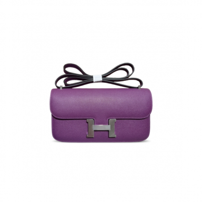 HERMES CONSTANCE ELAN EPSOM ANEMONE PALLADIUM HARDWARE (26*16*6cm)