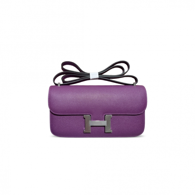 HERMES CONSTANCE ELAN EPSOM ANEMONE PALLADIUM HARDWARE (26*16*6cm)