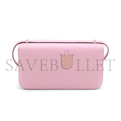 HERMES CONSTANCE ELAN EPSOM MAUVE SYLVESTRE PALLADIUM HARDWARE (26*16*6cm)