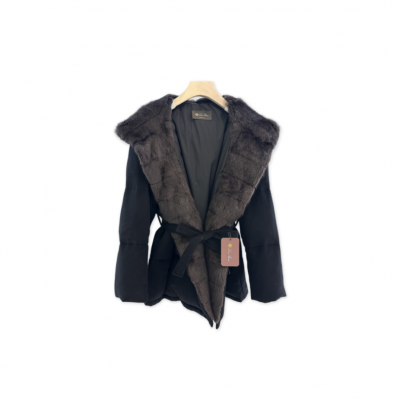 LORO PIANA MINK-COLLAR DOWN JACKET LORO PIANA MINK-COLLAR DOWN JACKET