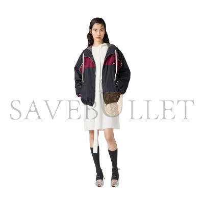 MIU MIU TECHNICAL SILK ZIPPER BLOUSON JACKET ML1220 MIU MIU TECHNICAL SILK ZIPPER BLOUSON JACKET ML1220