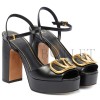 VALENTINO VLOGO PLATFORM HEELED SANDALS 5W2S0FG2DSH0NO