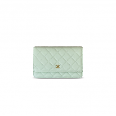 CHANEL MASTER WALLET ON CHAIN WOC CAVIAR GOLD METAL AP0250 (19.5*13*4cm)