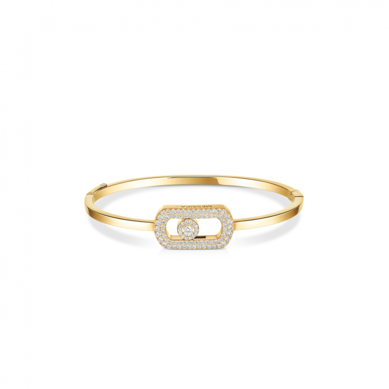 MESSIKA SO MOVE PAVÉ BANGLE YELLOW GOLD DIAMOND BRACELET 13428-YG MESSIKA SO MOVE PAVÉ BANGLE YELLOW GOLD DIAMOND BRACELET 13428-YG