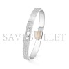 MESSIKA MOVE NOA CISELÉ HALF PAVÉ BANGLE WHITE GOLD DIAMOND BRACELET 14501-WG MESSIKA MOVE NOA CISELÉ HALF PAVÉ BANGLE WHITE GOLD DIAMOND BRACELET 14501-WG