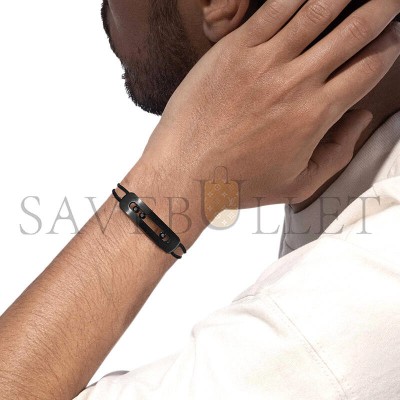 MESSIKA MOVE TITANIUM CORD BRACELET LARGE BLACK TITANIUM DIAMOND BRACELET 12534-TB MESSIKA MOVE TITANIUM CORD BRACELET LARGE BLACK TITANIUM DIAMOND BRACELET 12534-TB