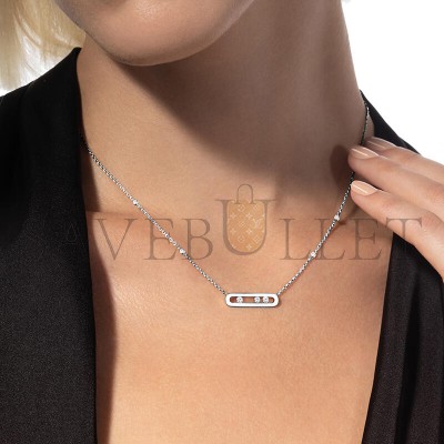 MESSIKA BABY MOVE NECKLACE WHITE GOLD DIAMOND NECKLACE 04323-WG MESSIKA BABY MOVE NECKLACE WHITE GOLD DIAMOND NECKLACE 04323-WG