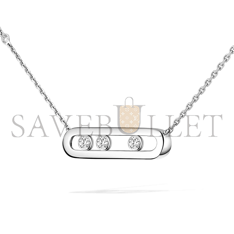 MESSIKA BABY MOVE NECKLACE WHITE GOLD DIAMOND NECKLACE 04323-WG MESSIKA BABY MOVE NECKLACE WHITE GOLD DIAMOND NECKLACE 04323-WG