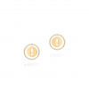 MESSIKA LUCKY MOVE STUD EARRINGS YELLOW GOLD DIAMOND EARRINGS 11571-YG