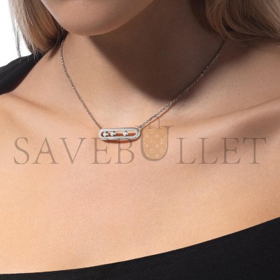 MESSIKA MOVE CLASSIQUE CISELÉ NECKLACE WHITE GOLD DIAMOND NECKLACE 14667-WG MESSIKA MOVE CLASSIQUE CISELÉ NECKLACE WHITE GOLD DIAMOND NECKLACE 14667-WG